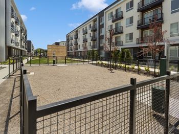 Dog park at the arza apartments